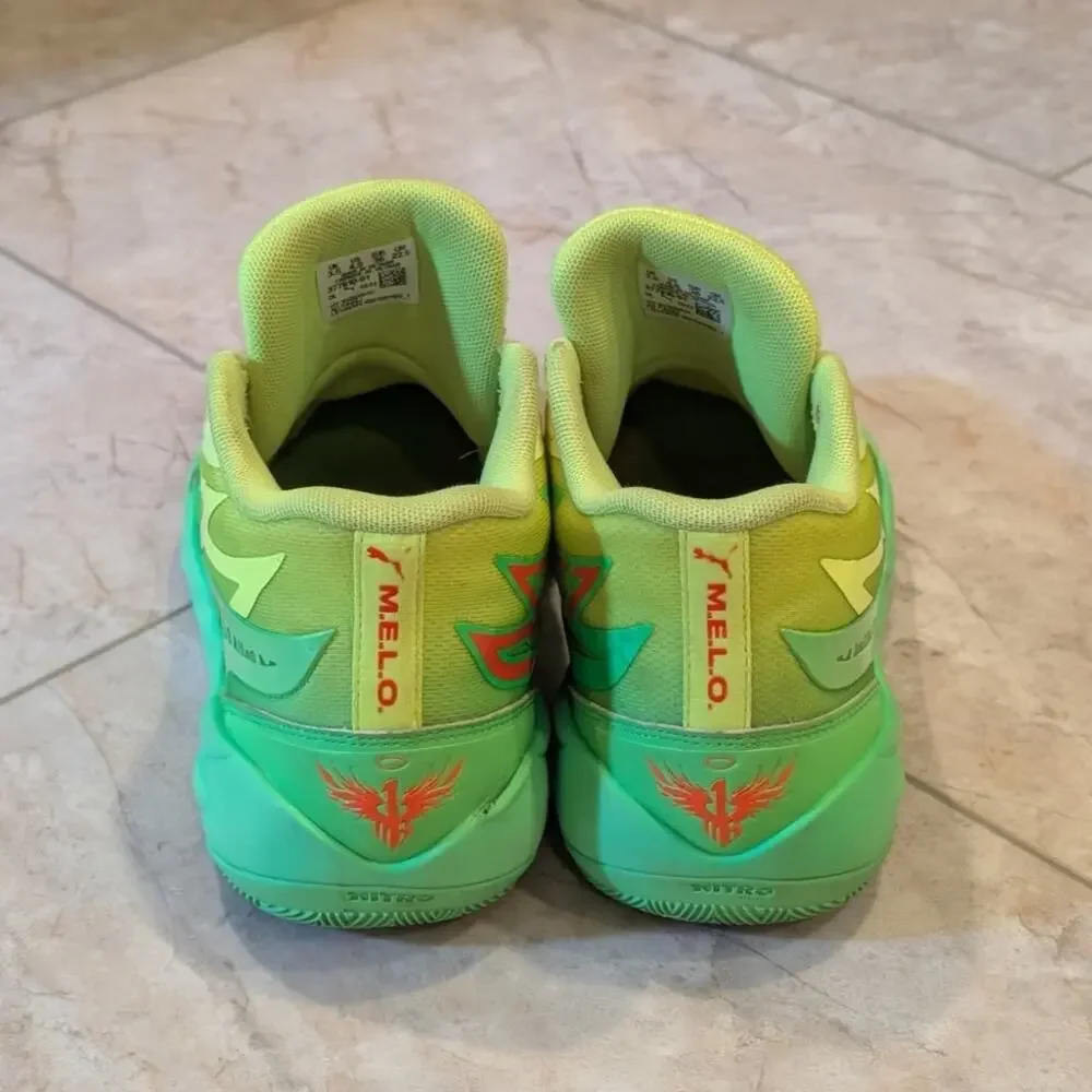 Rare Nickelodeon x Puma LaMelo Ball MB.02 'Slime' Shoes Sneakers Kids 4.5